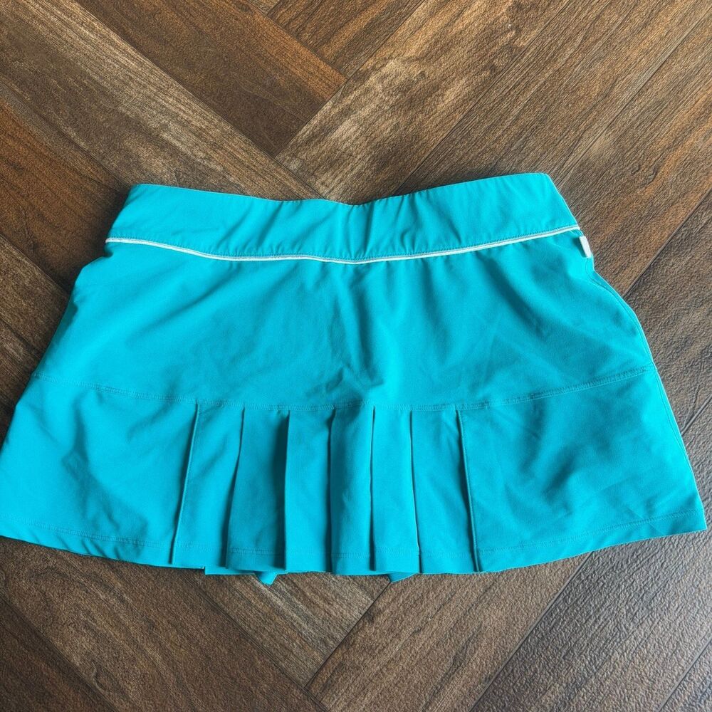 Nike Women's Dri Fit Pleated Tennis Skirt Skort Green Size Medium - Picture 5 of 6